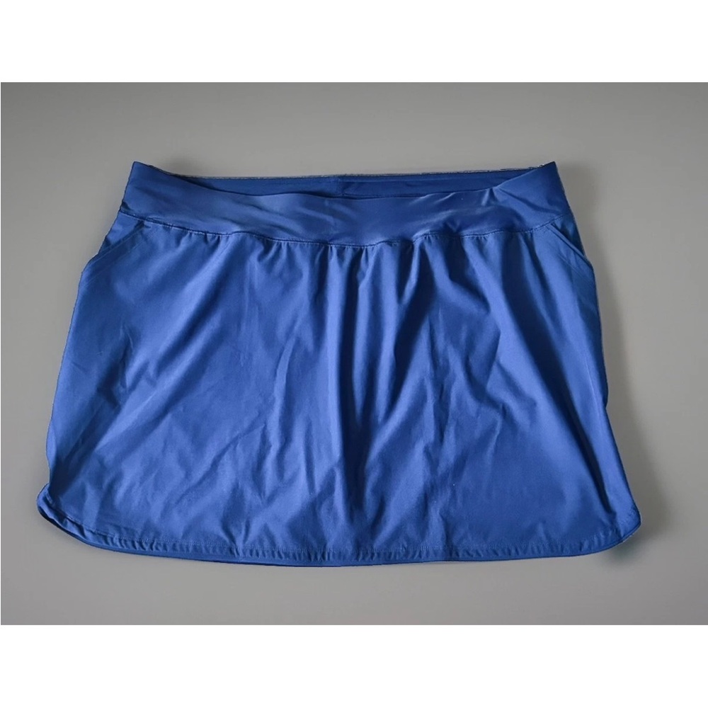Lands’ End Women's Plus Size 24W Quick Dry Skort Swim Skirt Blue